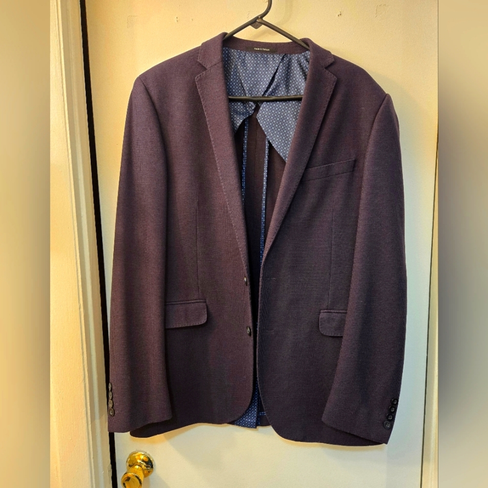 Bar III Men's Purple Blazer 42L